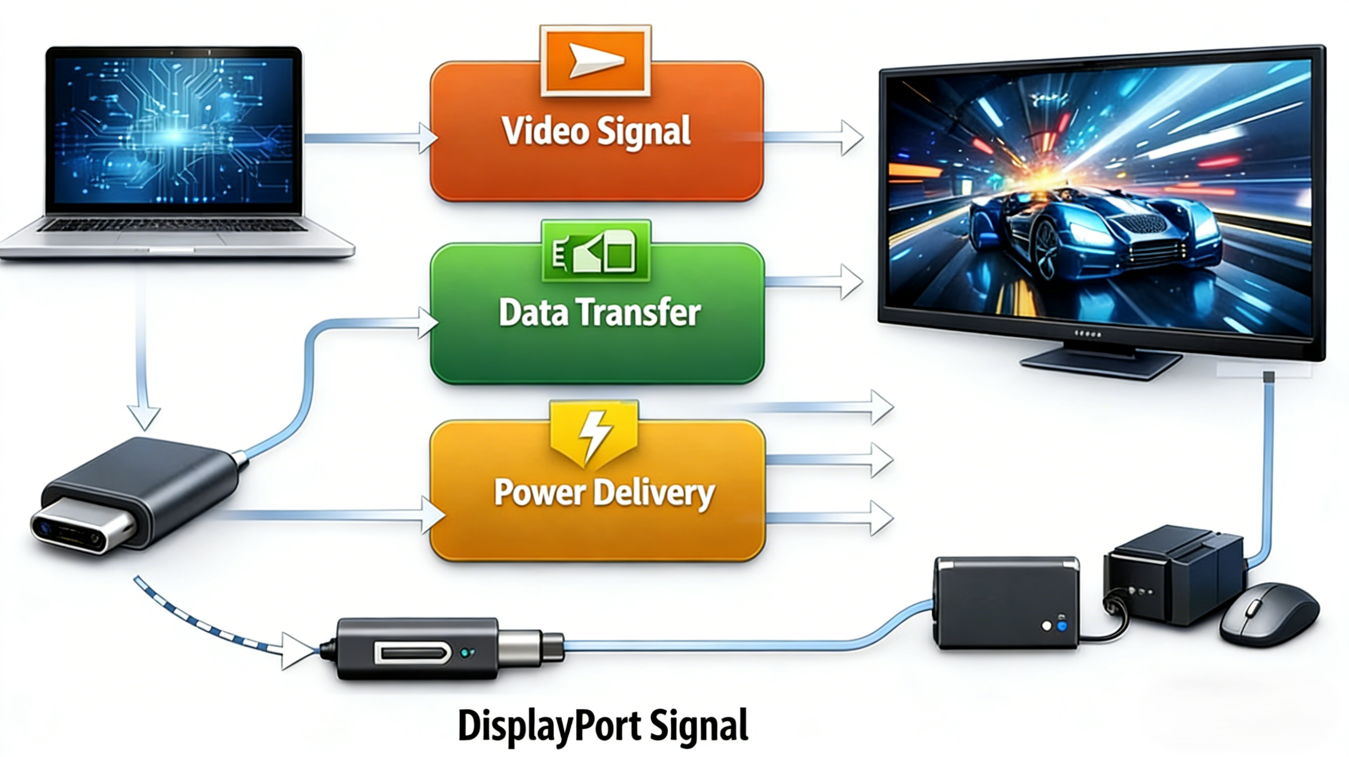 How DisplayPort Alt Mode Actually Works Over USB-C?