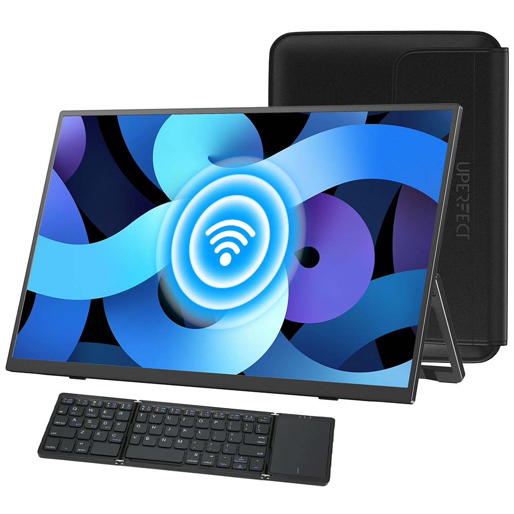 BE156EF | 15.6" Wireless Business Monitor 1080P FHD Display with Bluetooth Keyboard Portable Display