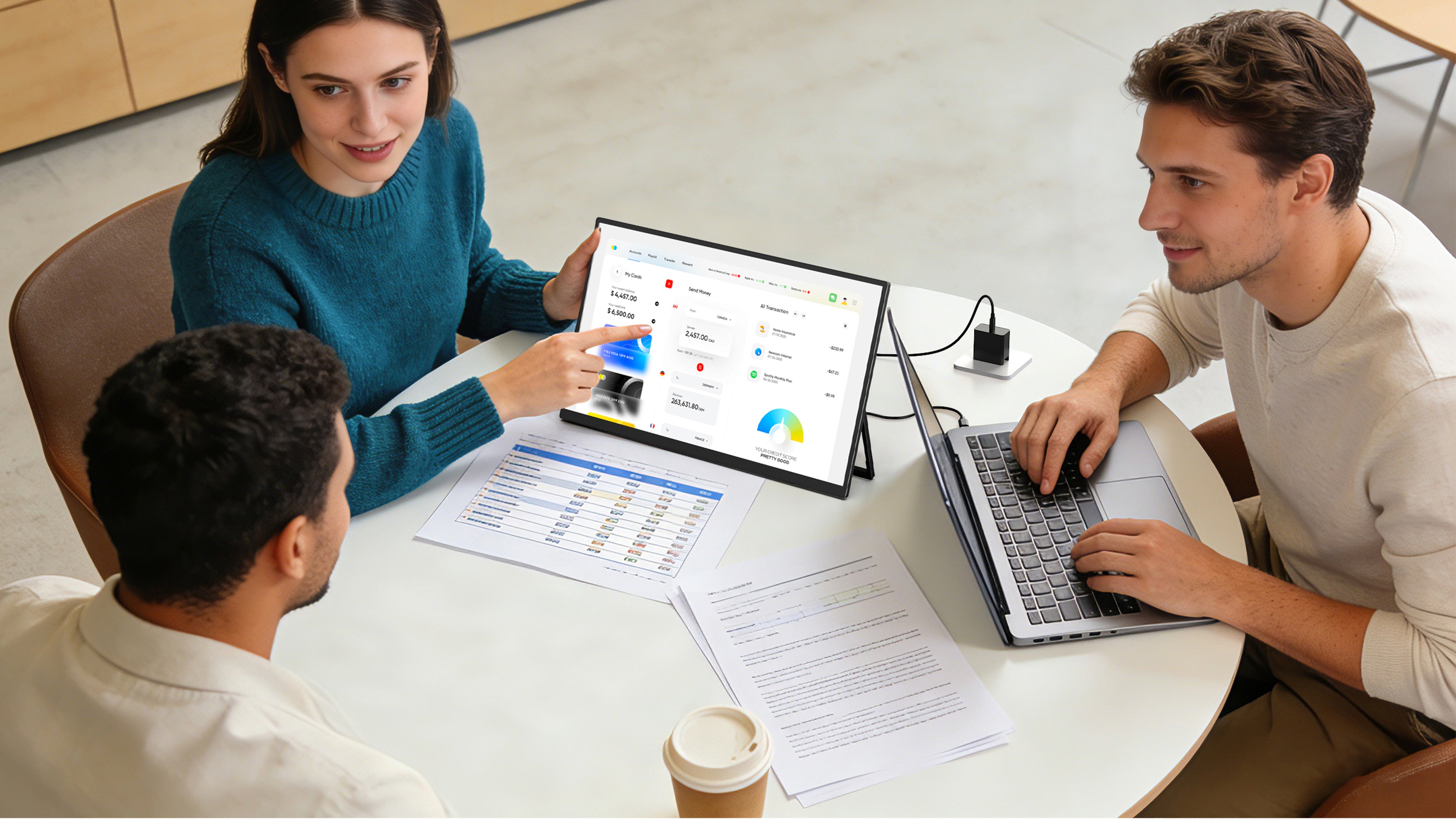 BE157BU | 15.7" 4K Touchscreen for PC Smooth UHD Business Monitor HDR Portable Display