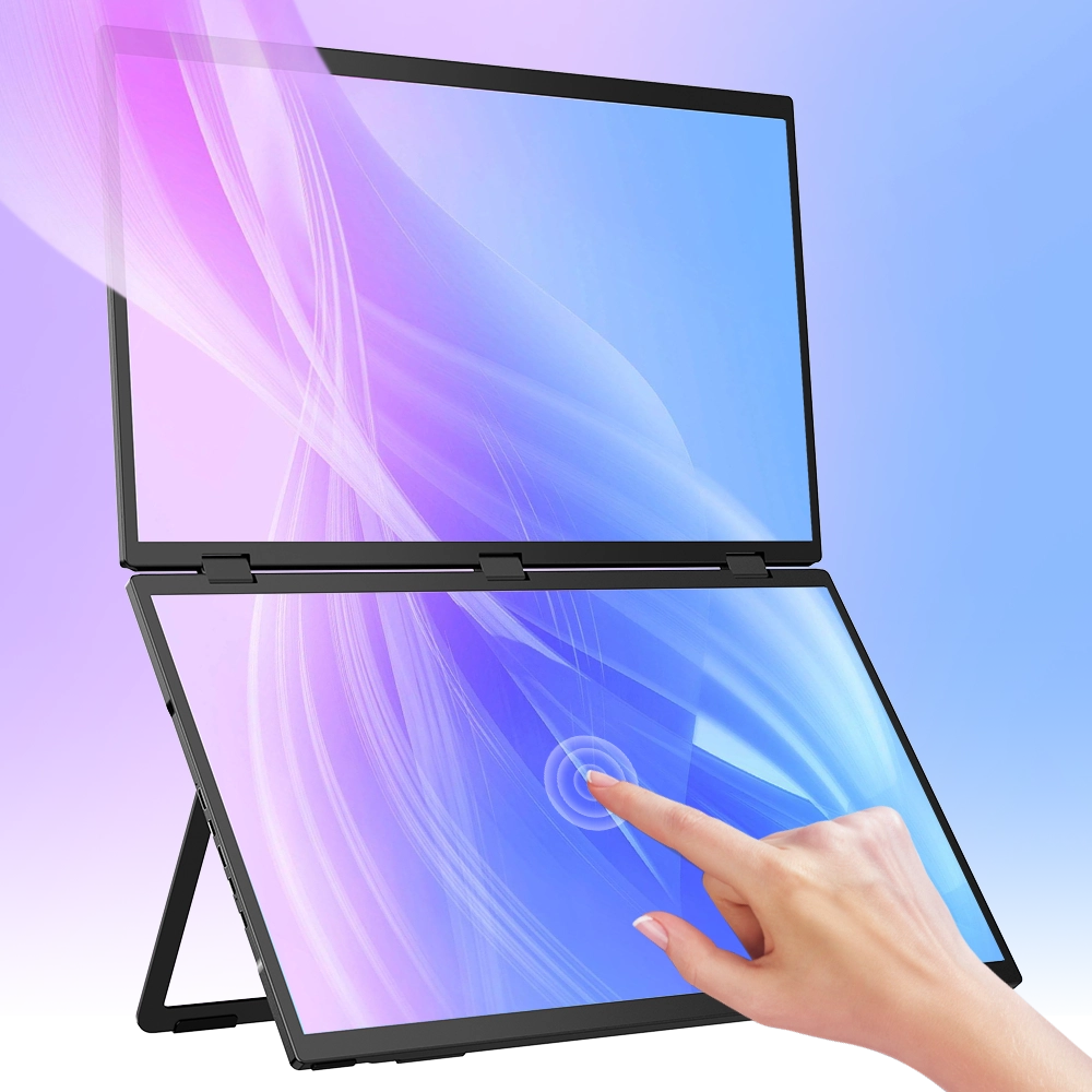 UStation Δ Delta Max - Stacked Monitor Laptop Touch Dual Screen Folding 18 Inch