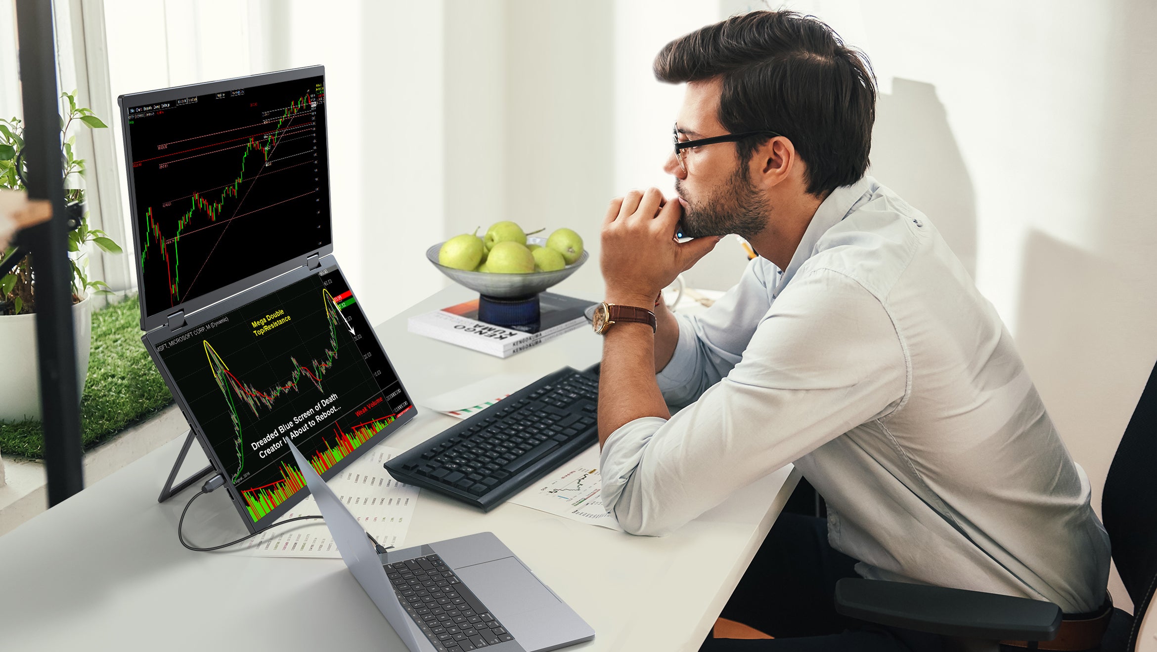 What Is Stacked Monitor Setup – UPERFECT