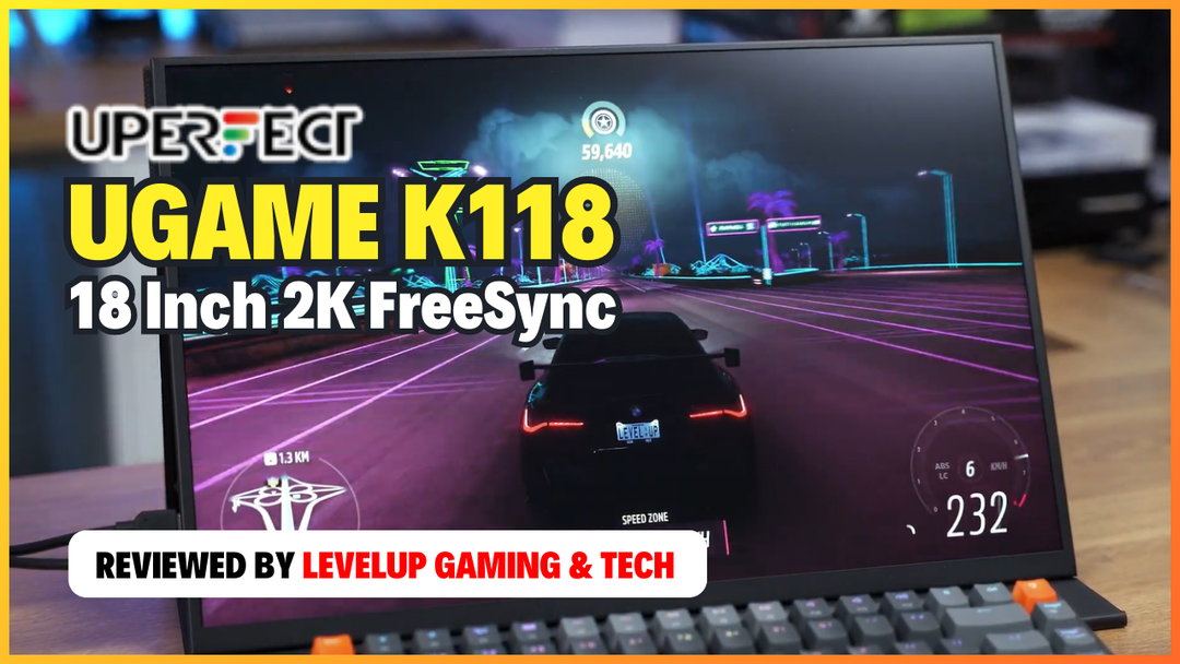 UPERFECT UGame K118 18" 2K FreeSync Monitor reviewed by Level UP Gaming & Tech