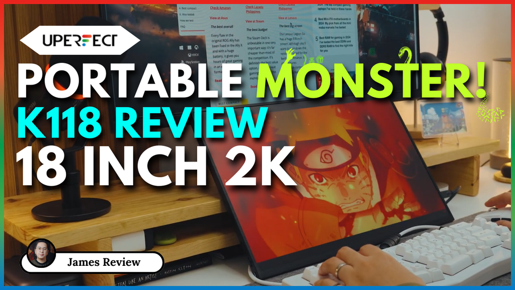 This 18'' 2K Monitor Changed My Setup – UPERFECT K118 Review by James Review