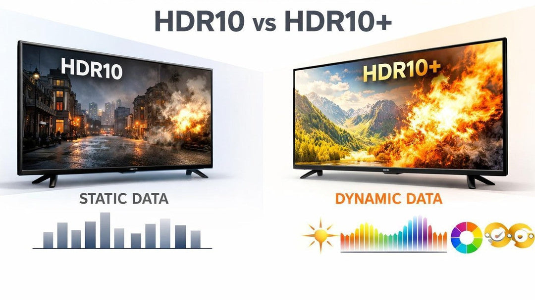 HDR10 vs HDR10+ Comparison Infographics