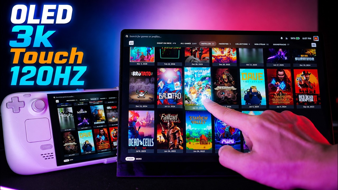 UPERFECT GR14BU 14" 3K OLED Touchscreen reviewed by Steam Flow