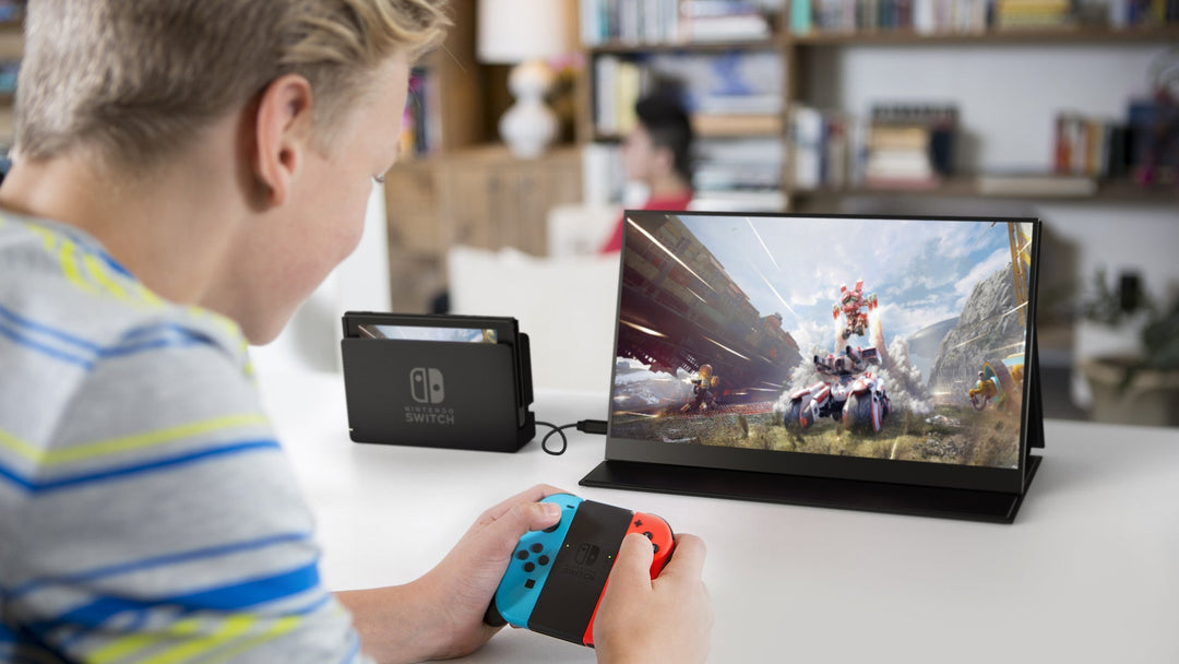 Switch Games on portable monitor