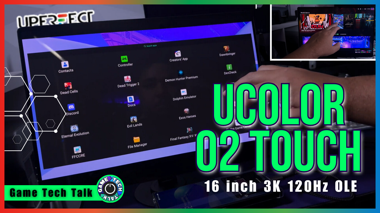 UPERFECT GR16HQ (UColor O2) 16" OLED Monitor Review: by Game Tech Talk