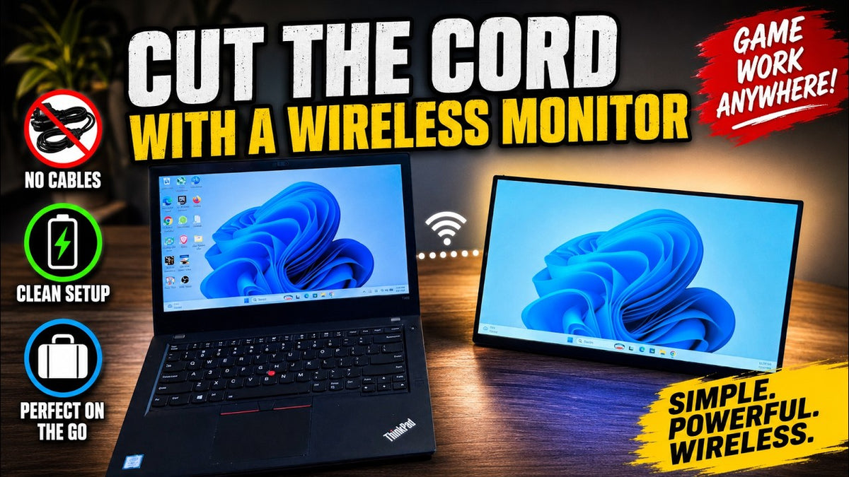 UPERFECT BE156EF 15.6 Inch Wireless Monitor Reviewed by BasicDadTech