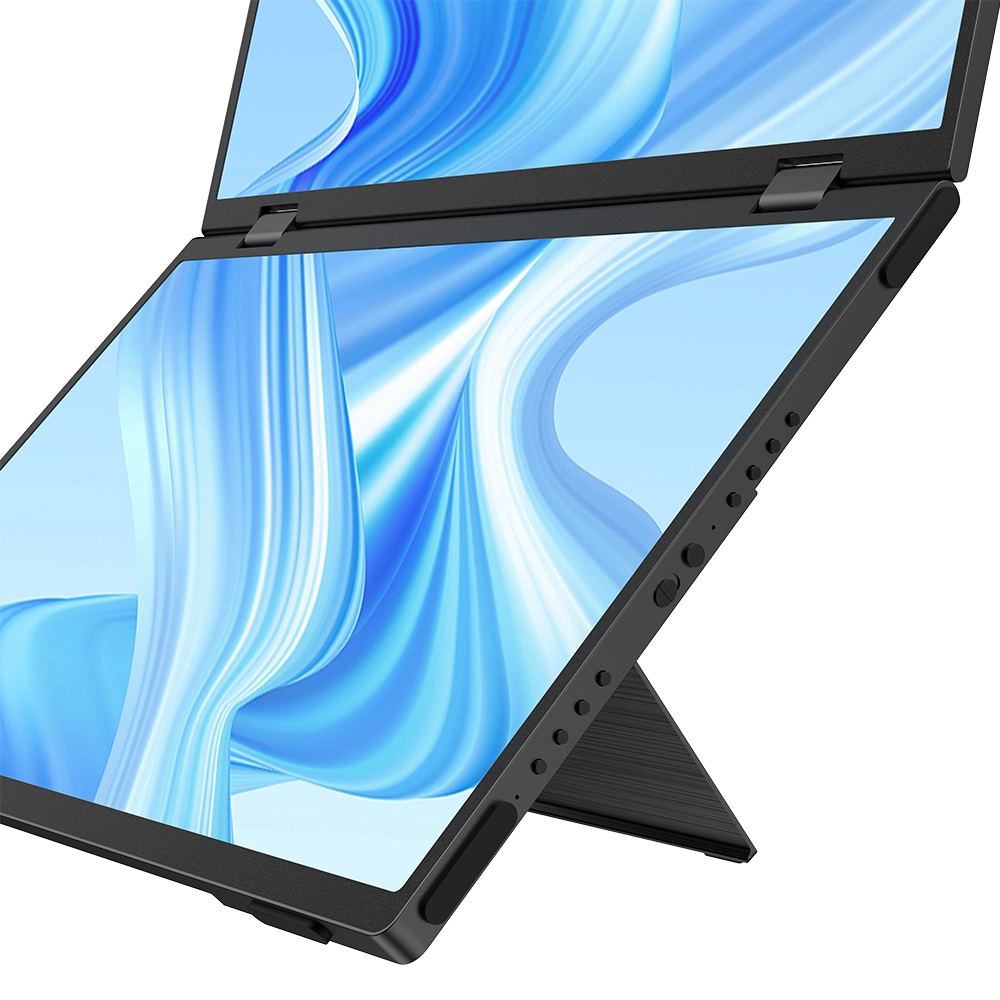 Delta - Folding Monitor Dual Portable Display Bult-in Stand