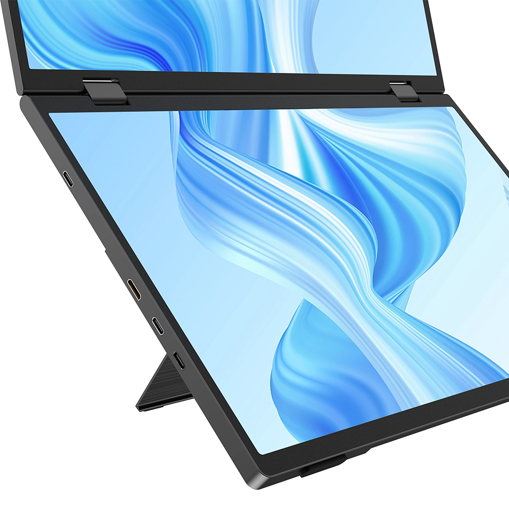 Delta - Folding Monitor Dual Portable Display Bult-in Stand