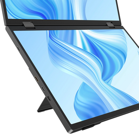 Fold Out Monitor Display Foldable Monitor Dual Portable Screen Display For Laptop | UPERFECT