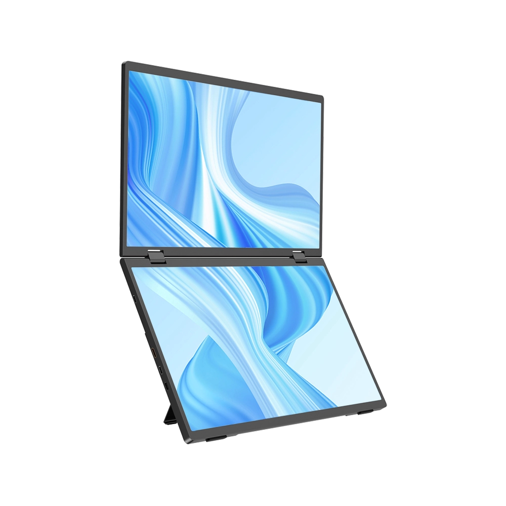 Delta - Folding Monitor Dual Portable Display Bult-in Stand