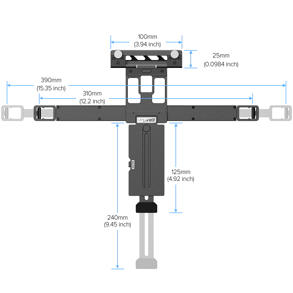 UStand Air S1 - Floating Stacked Portable Monitor Stand for Flexible Dual-Screen Setup