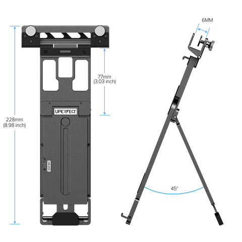 UStand Air S1 - Floating Stacked Portable Monitor Stand for Flexible Dual-Screen Setup
