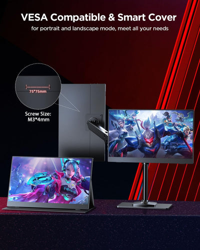 UGame C2 - 16 Inch 2K 120Hz Portable Gaming Monitor 2560x1600 QHD Monitor for Laptop