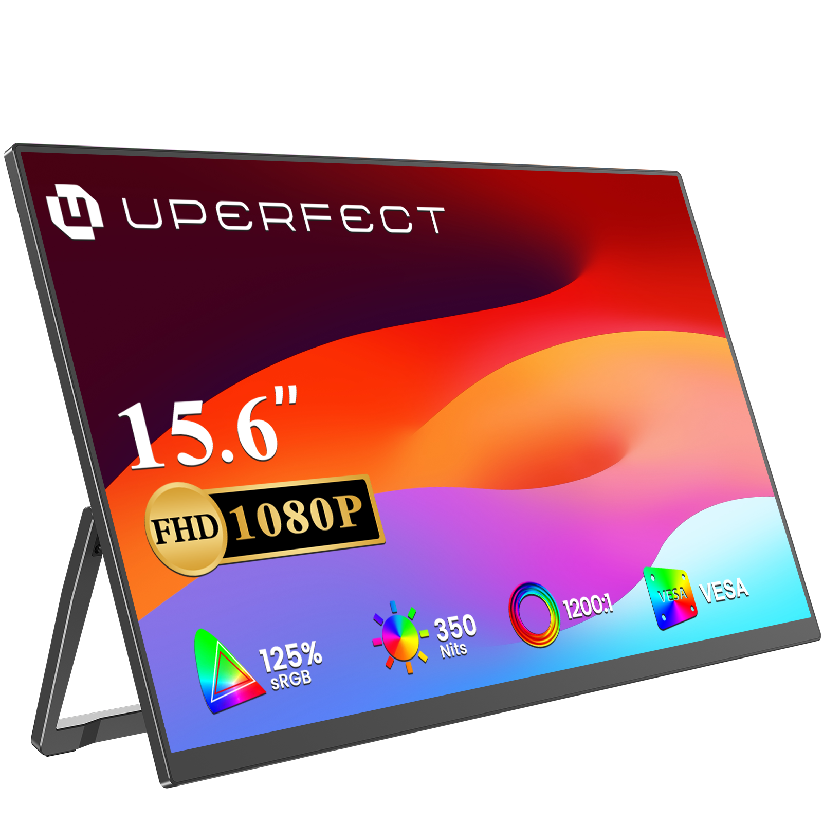 BE156GF | White  15.6" 1080P 60hz Business Monitor | UPERFECT Portable Display