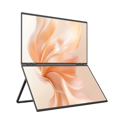 Delta Mega - 23.8 Inch 100Hz Dual Screen Stacked Computer Monitor with Speakers