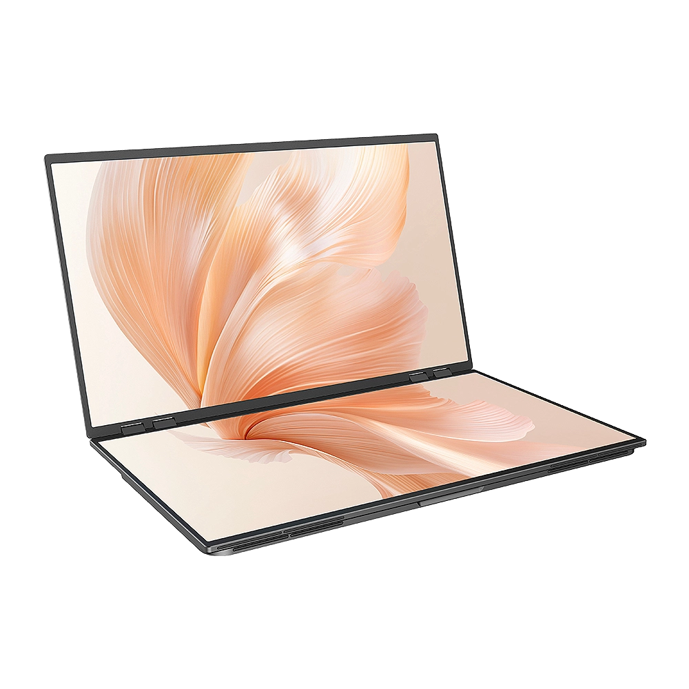 Delta Mega - 23.8 Inch 100Hz Dual Screen Stacked Computer Monitor with Speakers