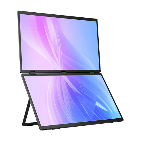 Stacked Monitor Laptop Dual Screen Folding 18 Inch – UPERFECT Stacked Monitor Laptop Dual Screen Folding 18 Inch – UPERFECT