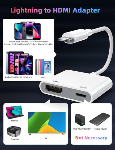 Usb Adapter Connect Hdmi To Iphone Hdmi To Connect Iphone To Tv