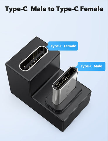 USB-C Naar USB-C Adapter – Snelladen & 480 Mbps Data Overdracht In Compacte Aluminium Behuizing